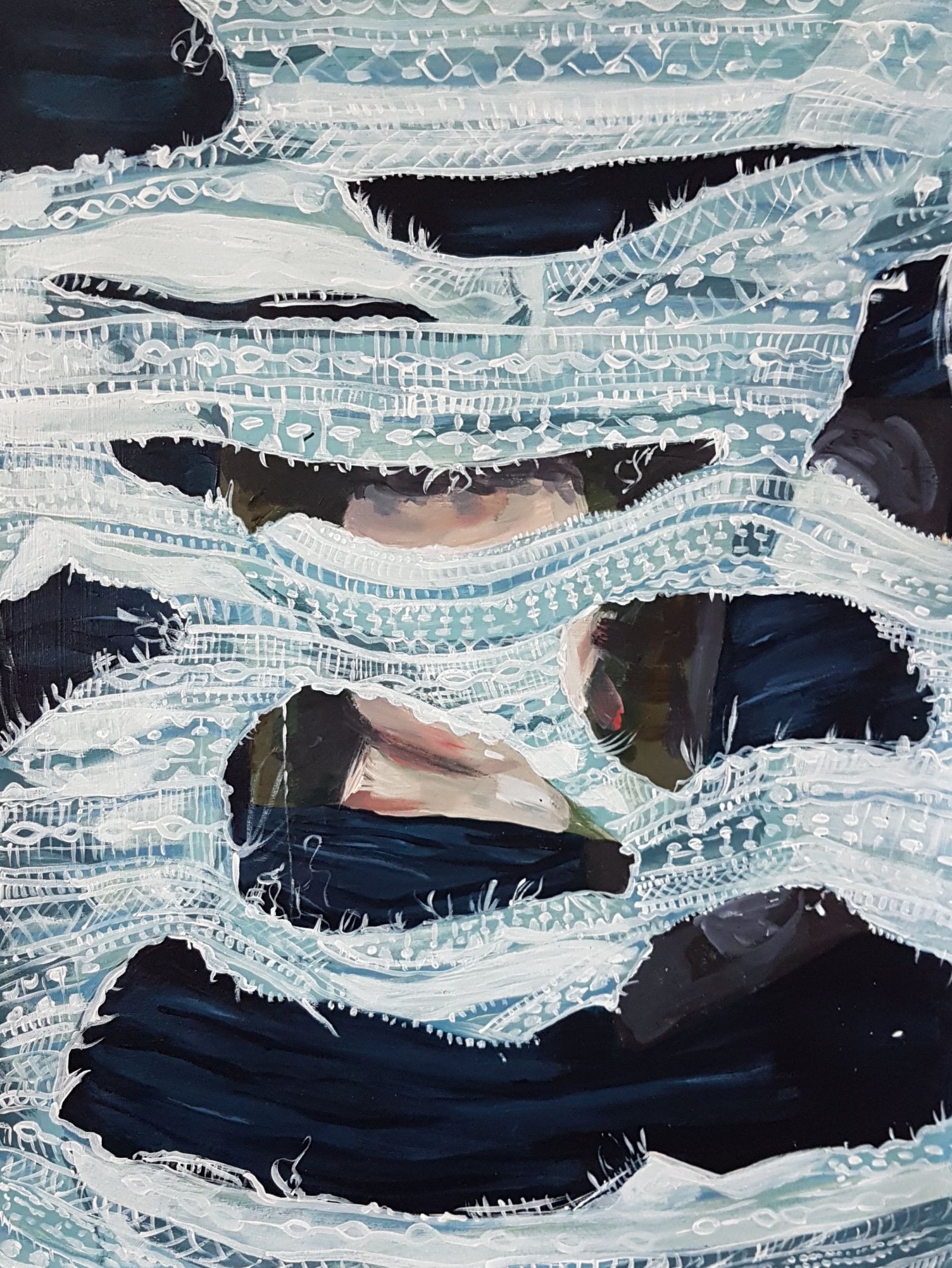 Caoimhe Murphy, THROUGH THE LACE, Paint