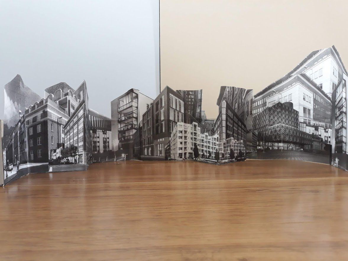 Caption: image 3-algirdekazbaraityte: black and white 3D structure representation of a street view