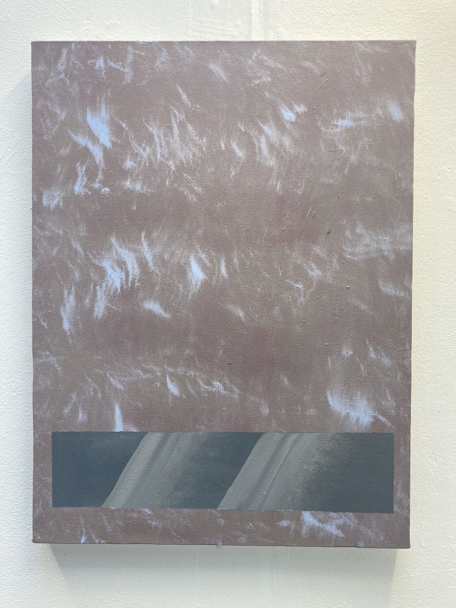 9. Windshield, Acrylic, aerosol and emulsion on canvas, 80 x 64cm.
