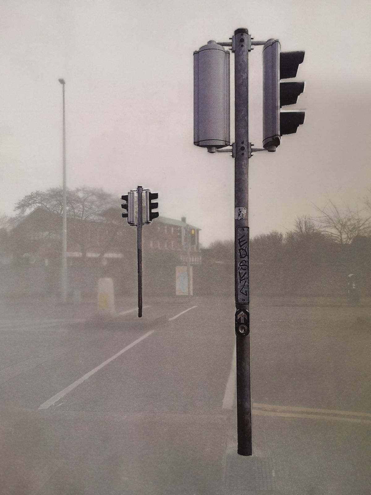 8 - Traffic Lights, Photographic Print on Tracing Paper, 29.7 x 21 cm