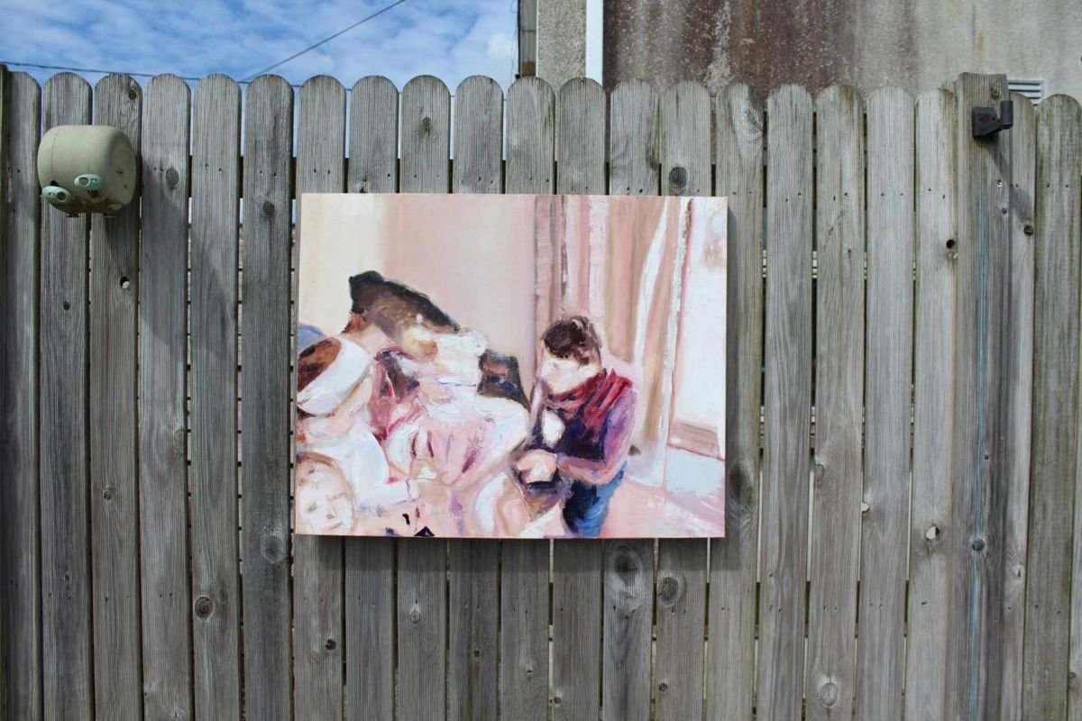 7 - caption for 7th image: The Entrance, 50 x 70 cm, Oil on Canvas, 2020. (250 euro)