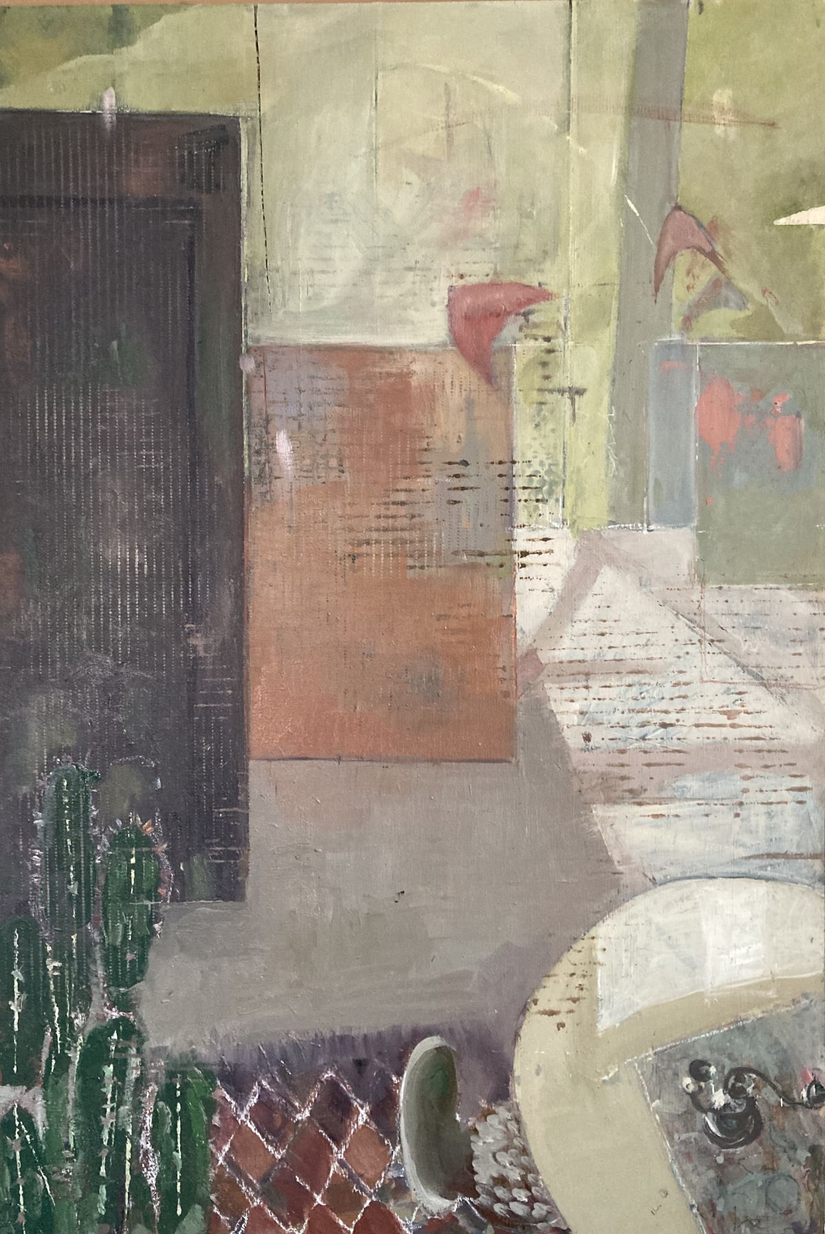 8. 'Free Space'. Oil and Acrylic on Birch Plywood. 600mm x 400mm