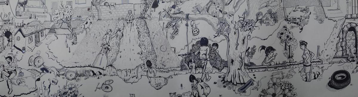 4. Poppy hill Jungle adventure. (56 x 186 cm)