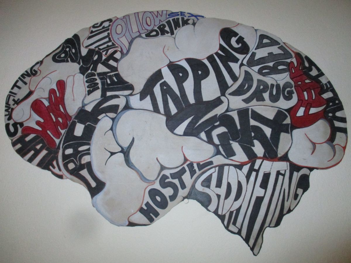 3. Brain of a homeless addict (55 x 72 cm)