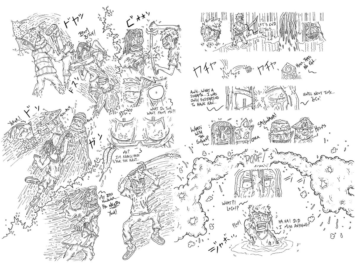 Image 6 - 'Loco' by Cormac Delahunty - Pages 48 and 49 - 'The Severed Snakes