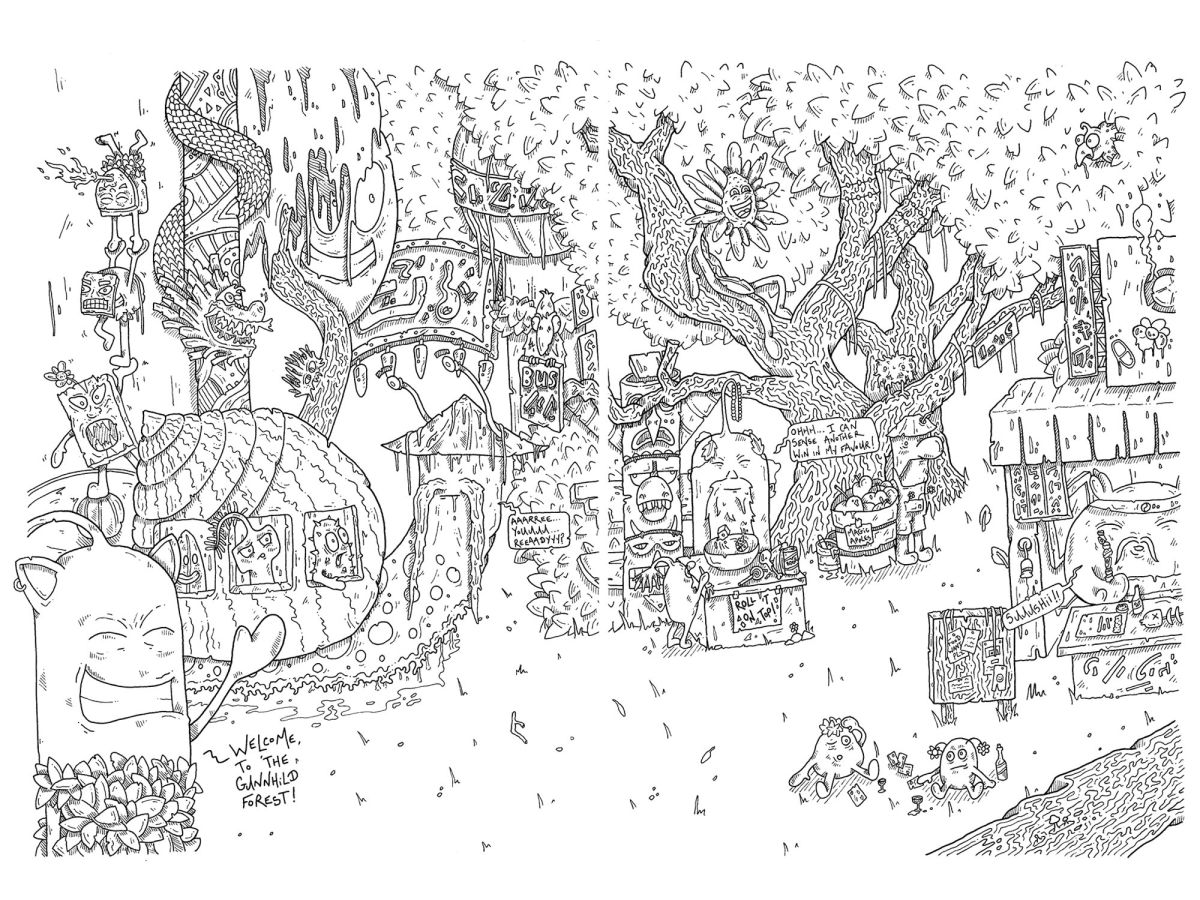 Image 2 - 'Loco' by Cormac Delahunty - Pages 22 and 23 - 'The Gunnhild Forest'