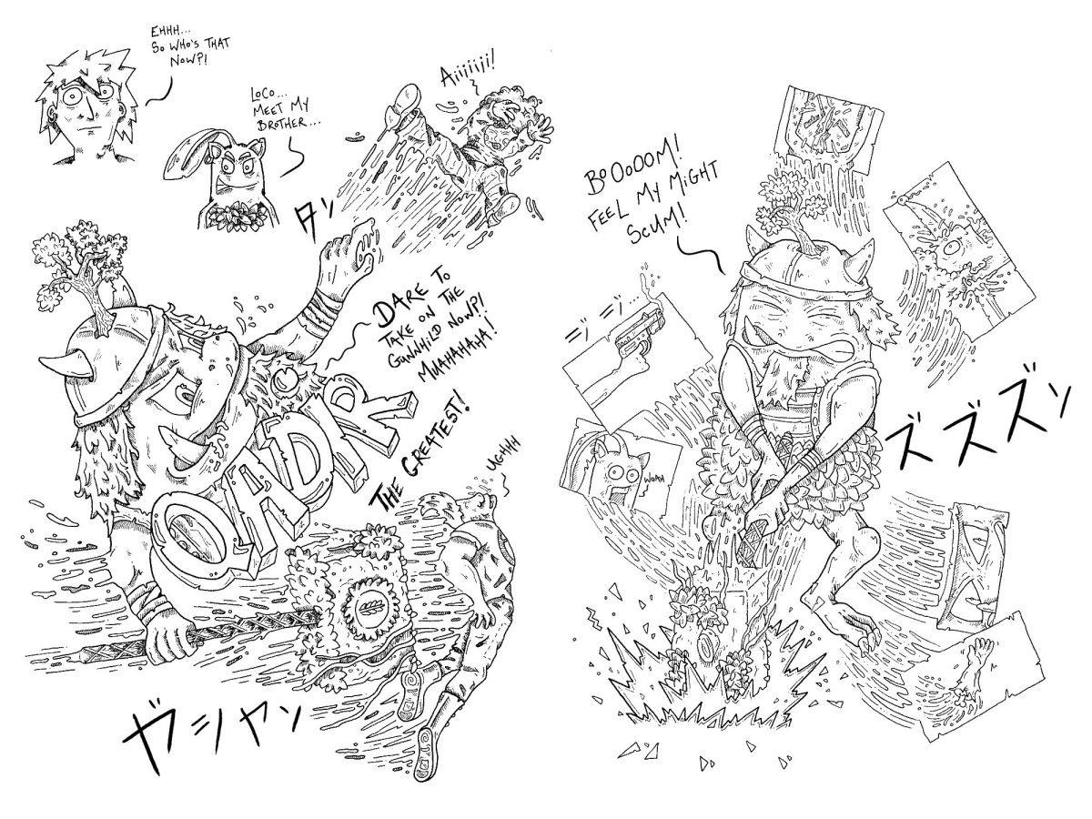 Image 5 - 'Loco' by Cormac Delahunty - Pages 34 and 35 - 'Qadir, The Greatest'