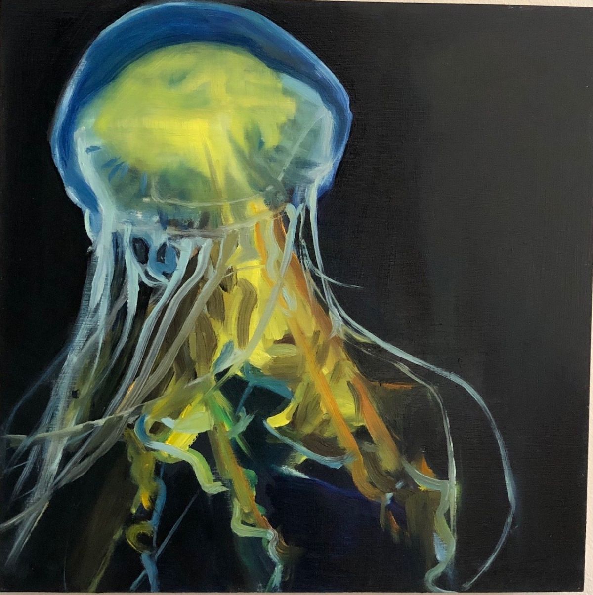 7. Plantationocene.Diptych. Oil and resin on wood panel (80cm)x160cm
