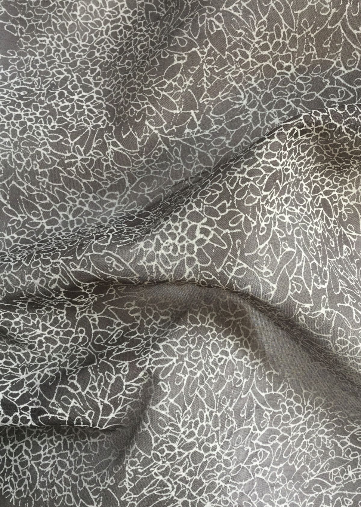 2- Screen printed silk chiffon