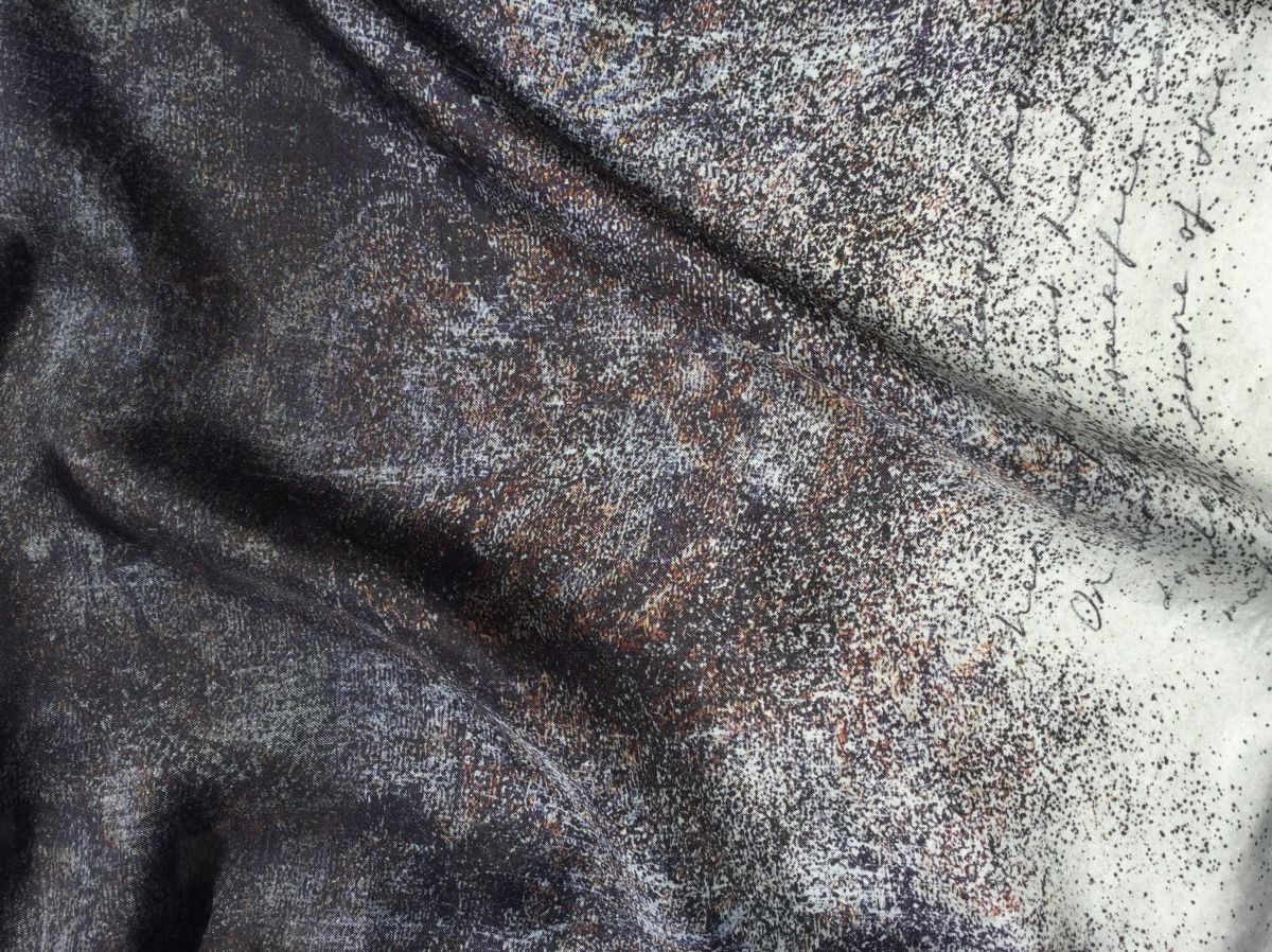 4- Digital print on silk twill