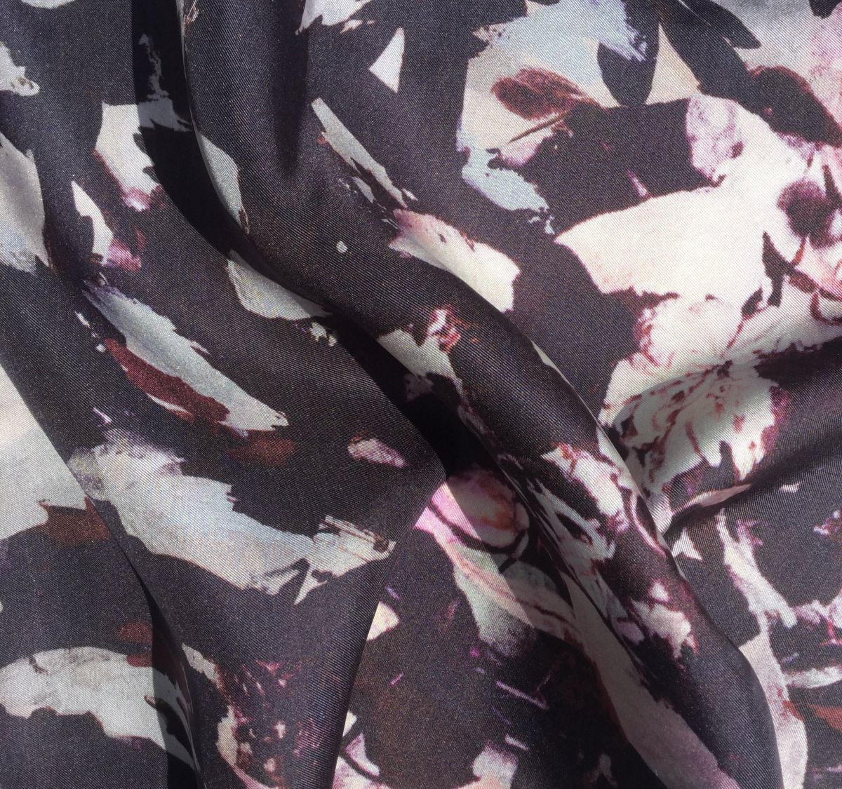 3- Digital print on silk twill