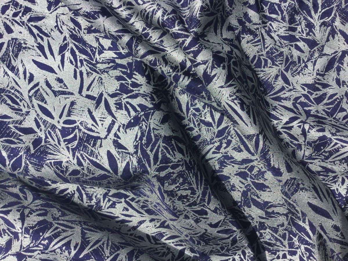 1- Screen printed silk twill