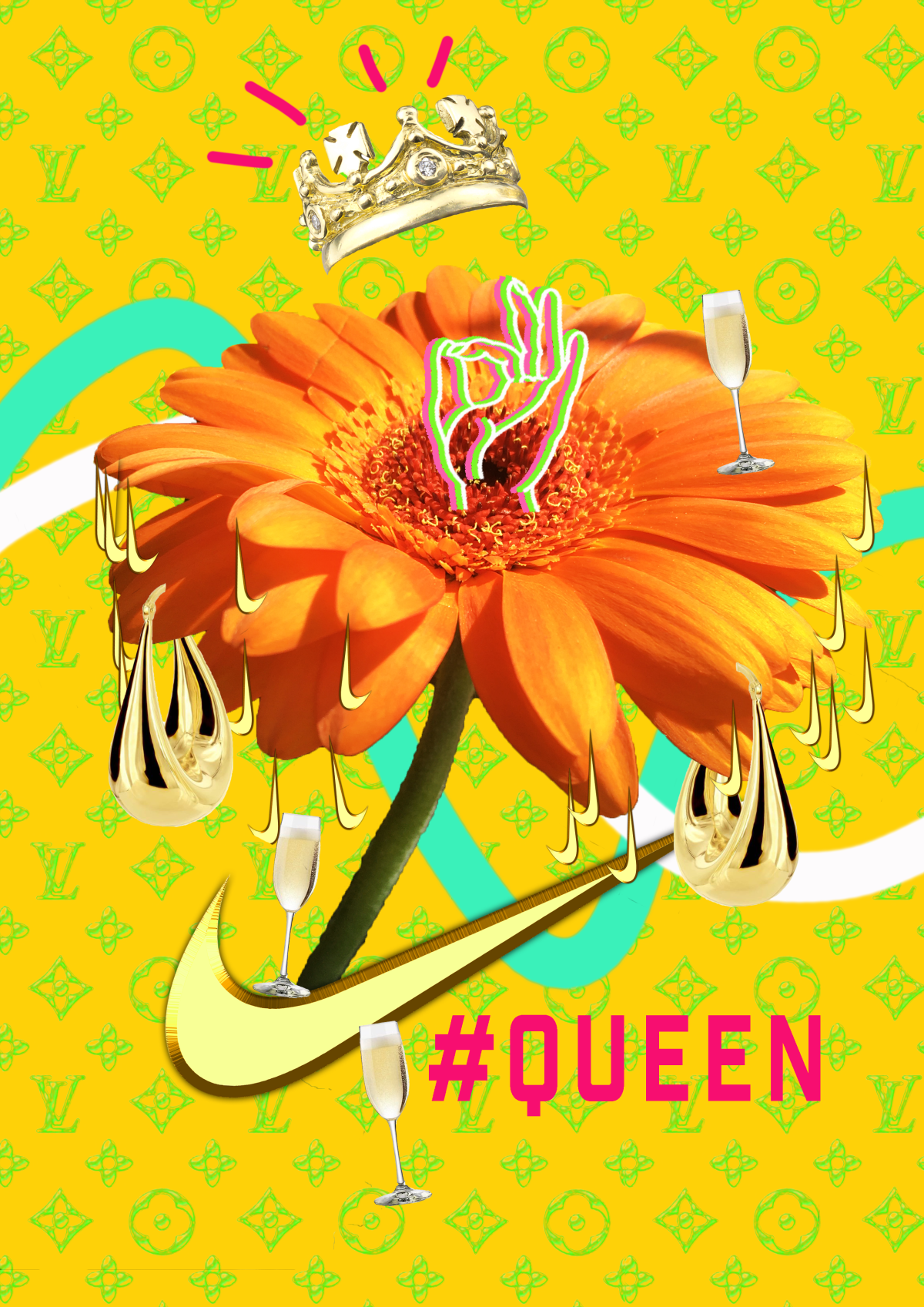 8-#QUEEN flower hun