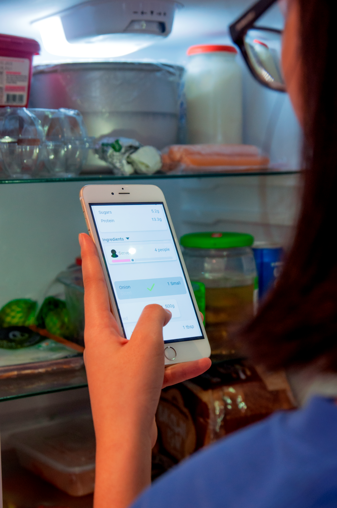 4-Seamlessly check for ingredients or add them to a shopping list all in the app.