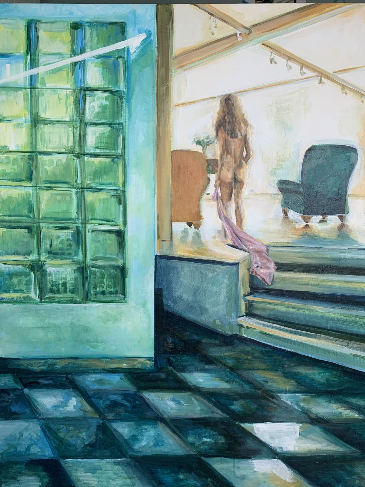 Painting 5:“..Their great dream..” acrylic on canvas 100x80cm