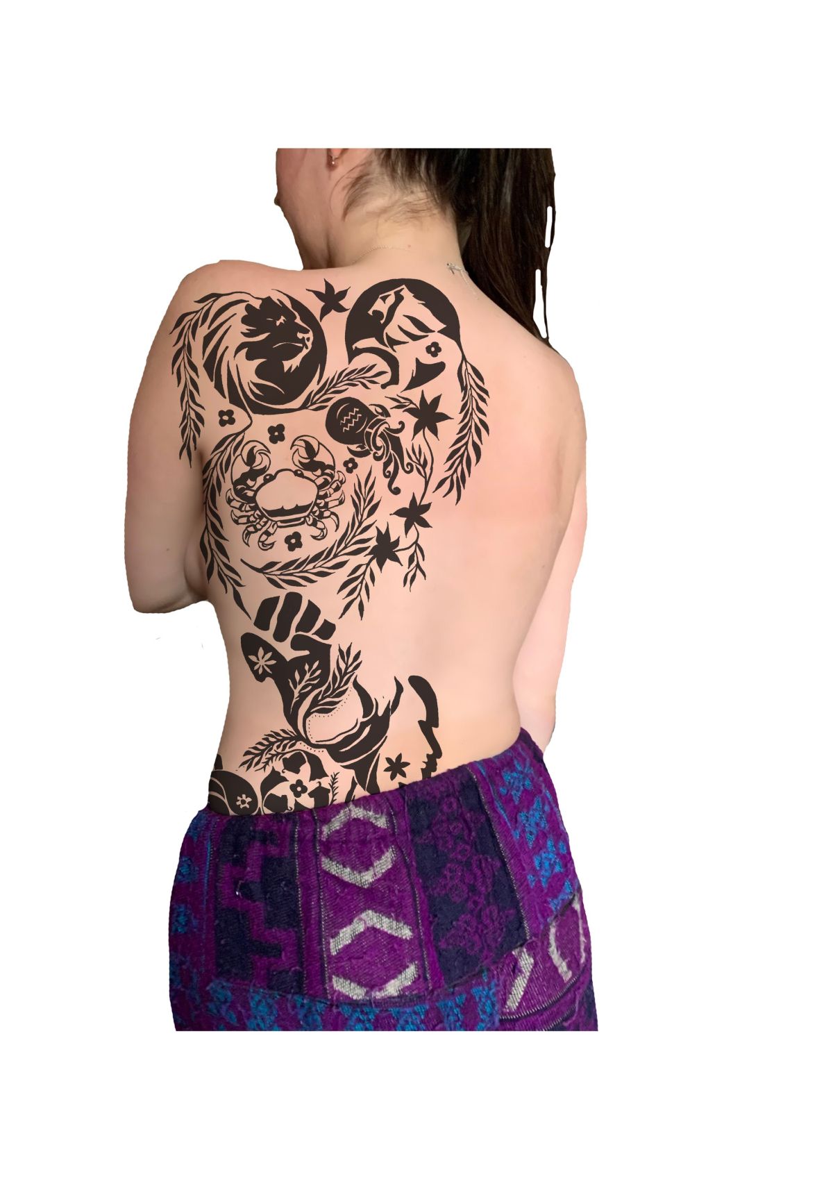 LW4 : Tribal tattoo design on the body