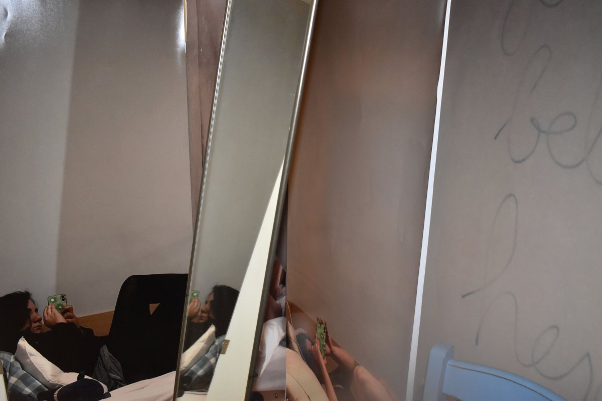 Laura_Maljaei_1 Interaction with self, reflection, installation, audio, prints and ehat those relationships entail