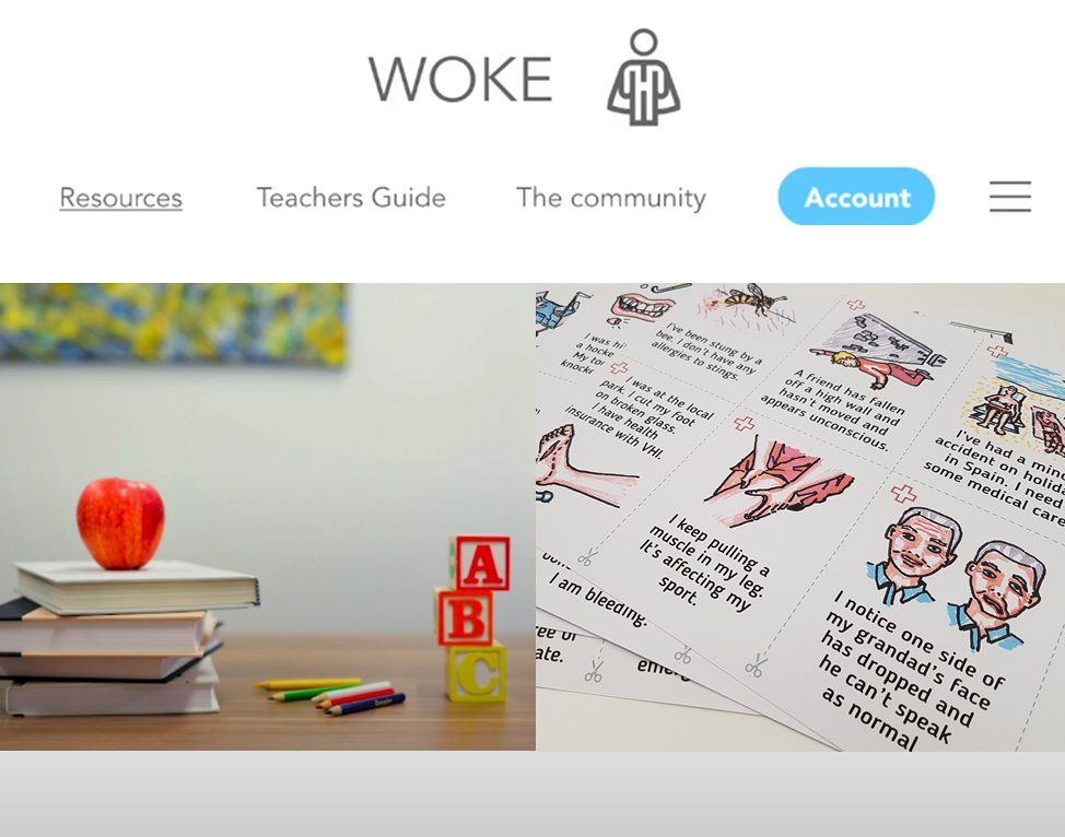6 - Woke - Behavioural change educational toolkit for Transition and college students to independently learn about health services.