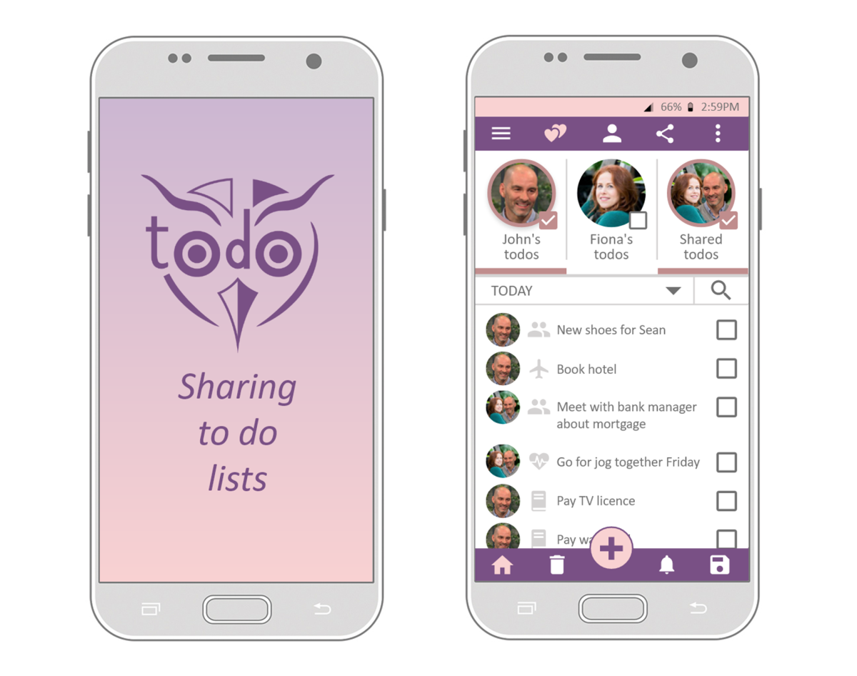 5 - Todo - Long distance relationship task sharing app helping partners show their support for each other.