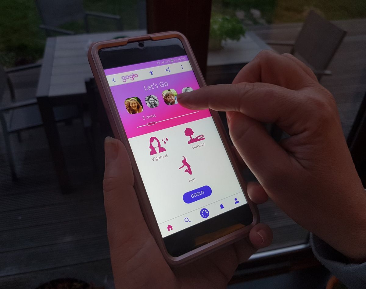 3 - GoGlo - App design enabling busy mums discover what physical and wellbeing activities they truly enjoy.
