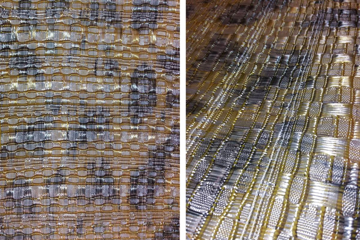 7. Print onto warp using upcycled plastics & yarns