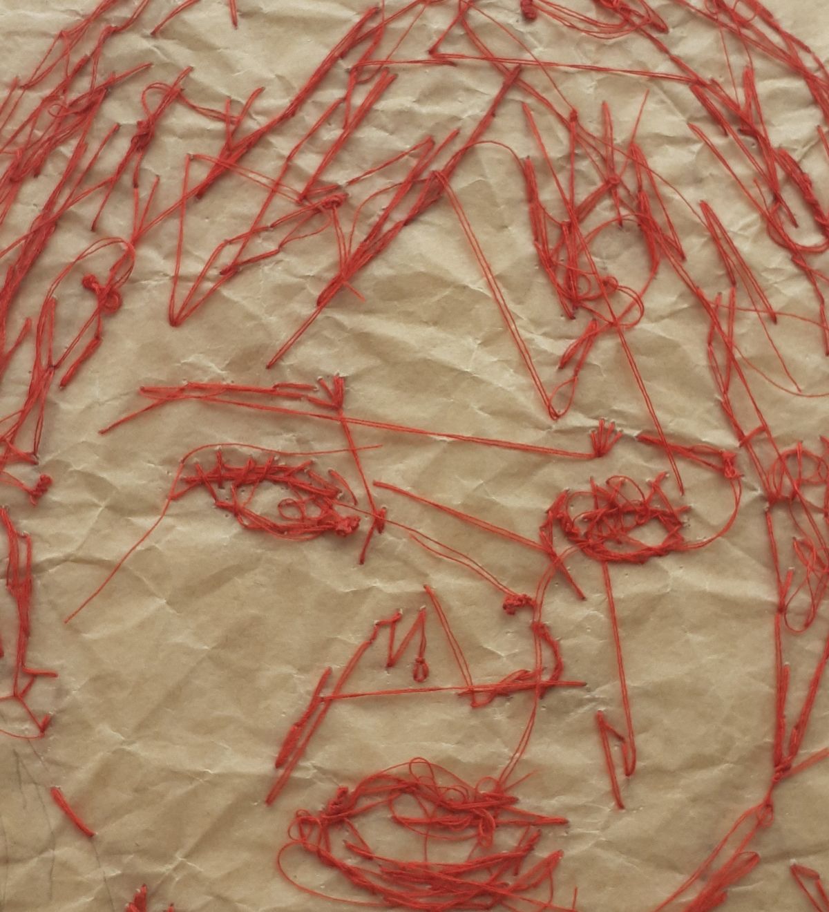 Hand Embroidery, Material Manipulation, Material Distortion, Machine Knit, Multihead Embroidery.