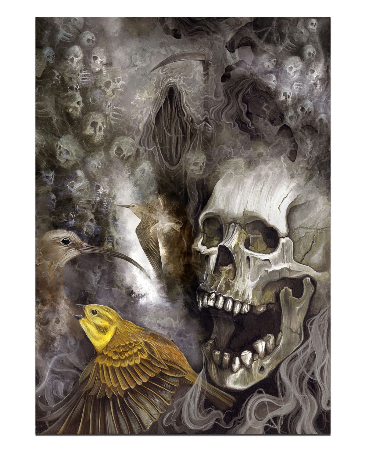 Preliminary artwork addressing the destruction of Ireland's biodiversity