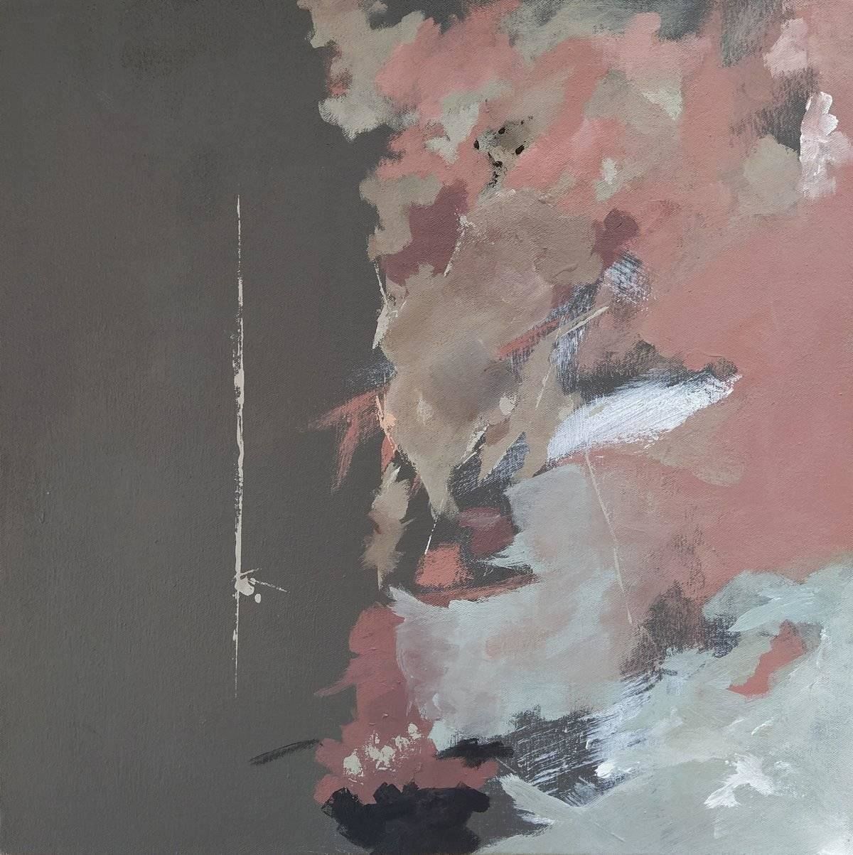 Untitled IV, Acrylic & household paint on canvas, 42x42cm