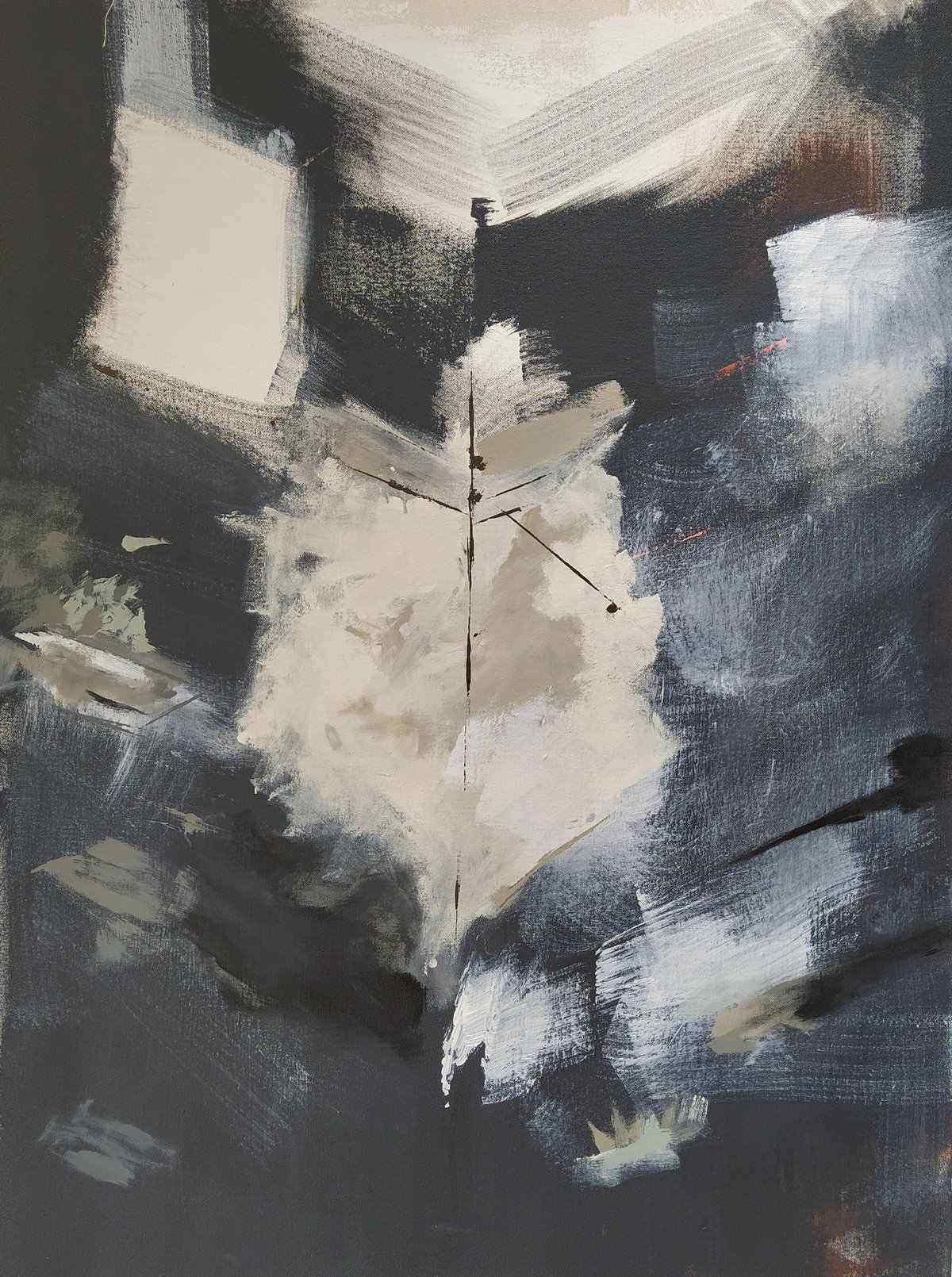 Untitled I, Acrylic & household paint on canvas, 80x60cm