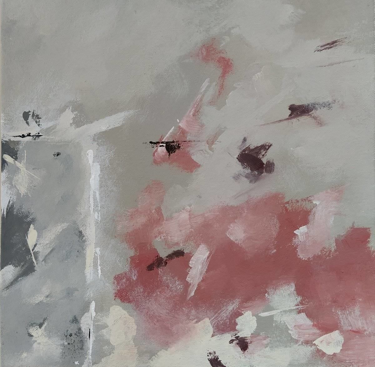 Untitled III, Acrylic & household paint on canvas, 26x26cm