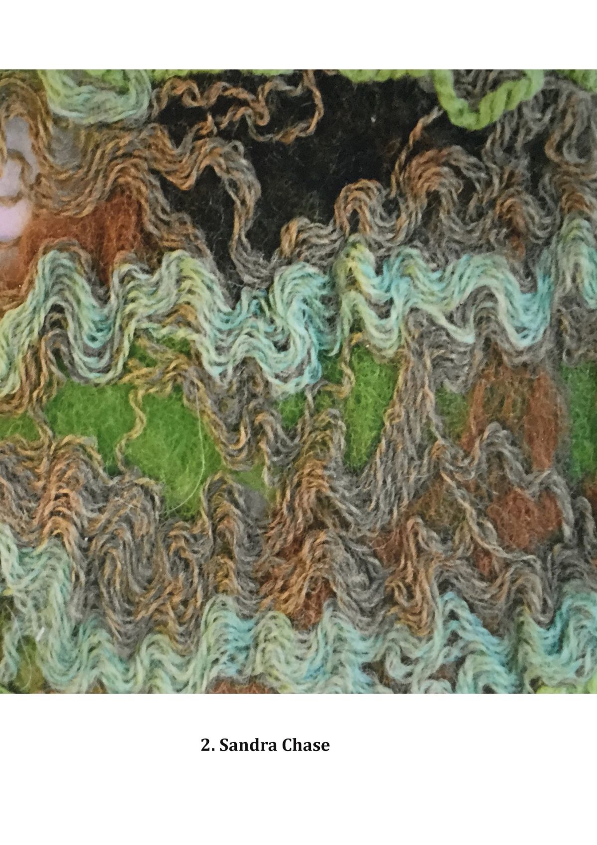 Image 2 Short pieces of yarn creates a soft fabric.