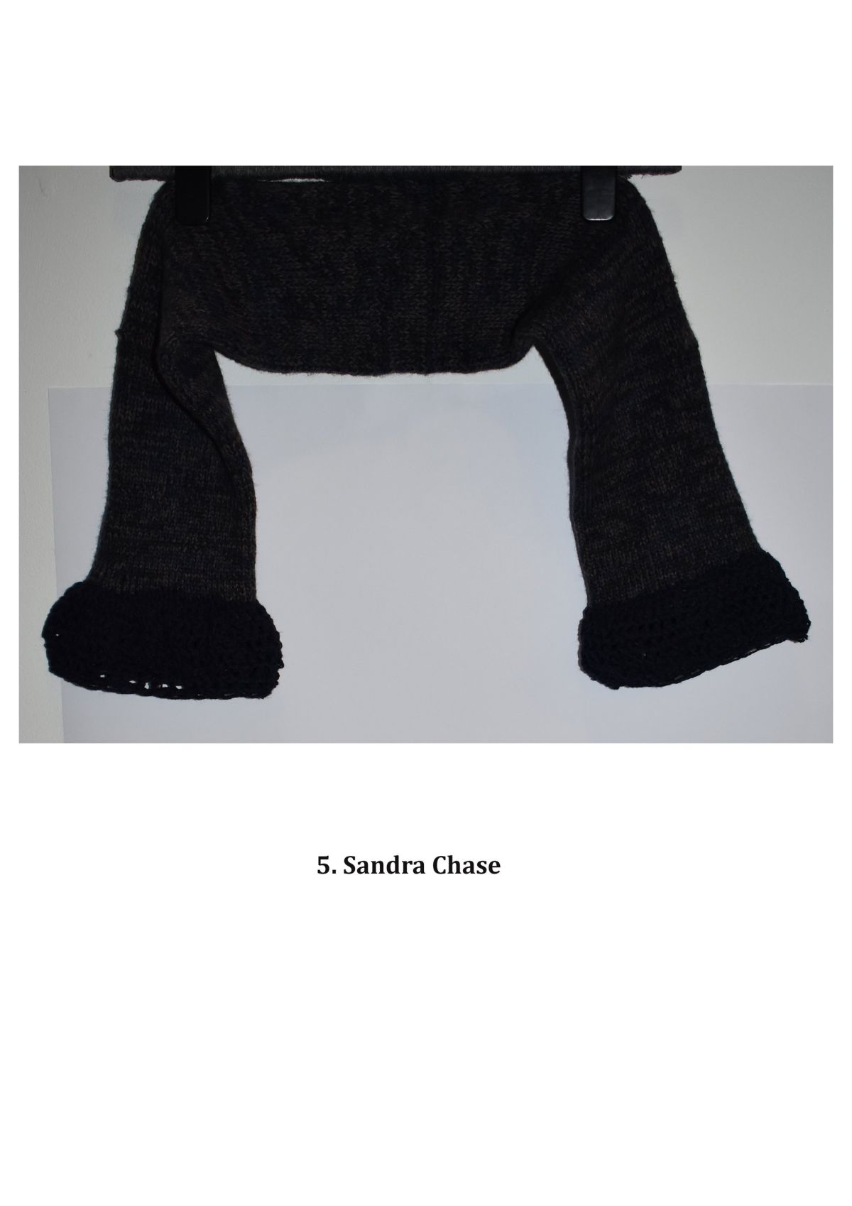 Image 5 Waste yarn knitted by machine and hand. Suitable to use as knit or felted.