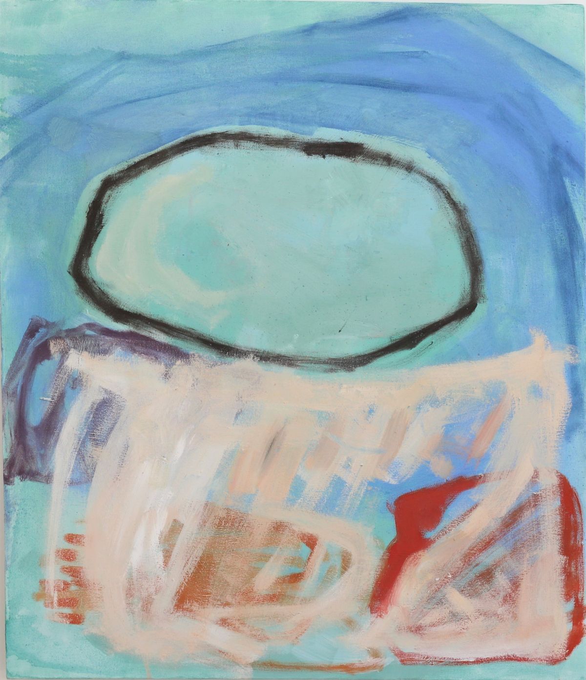 6 - 'Ariel Fields', 2020 - 18x12 - oil on paper