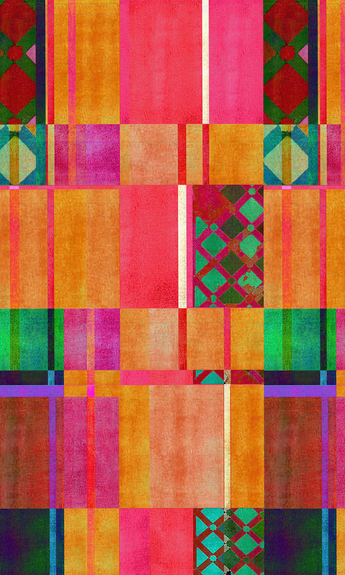 Amazigh - Digital Cotton Velvet Fabric