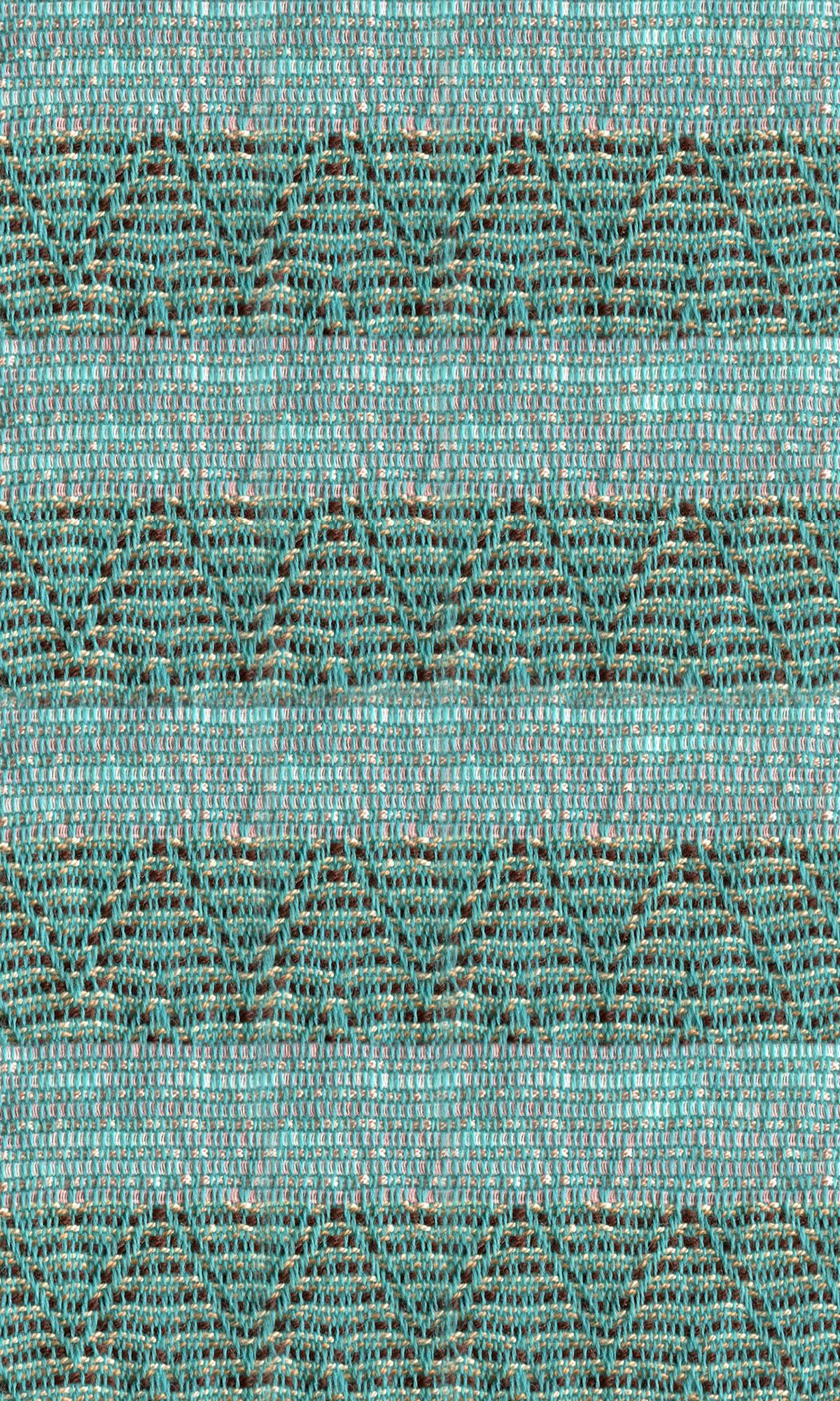 Azure - Exhaust dyed cotton ribbon/recycled deadstock waste wool