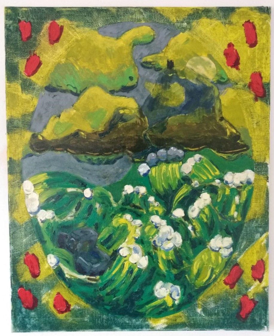 Morning veil, oil on canvas, 60 x 90 cm