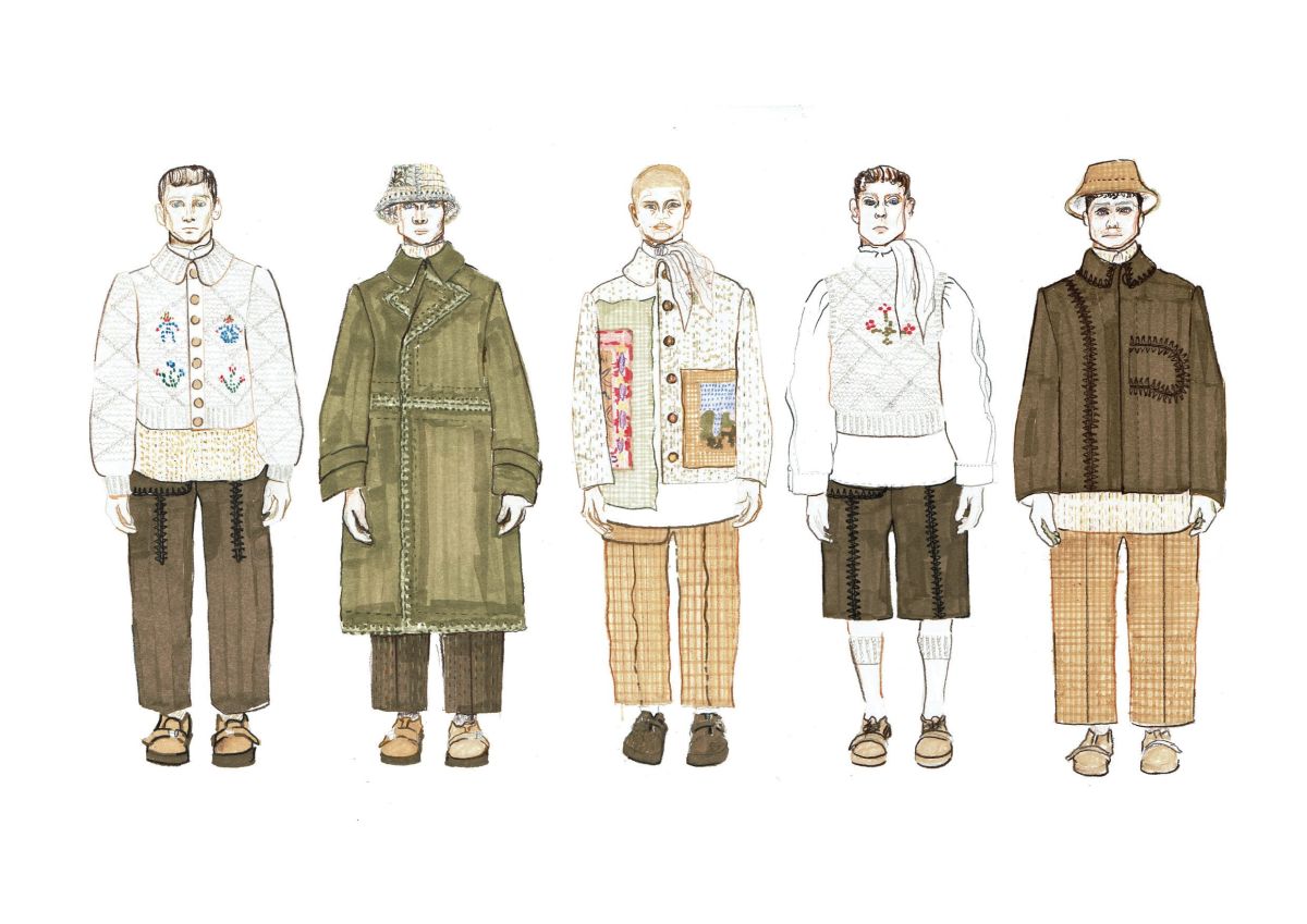 portfolio16. jpg- Final lineup sketches.