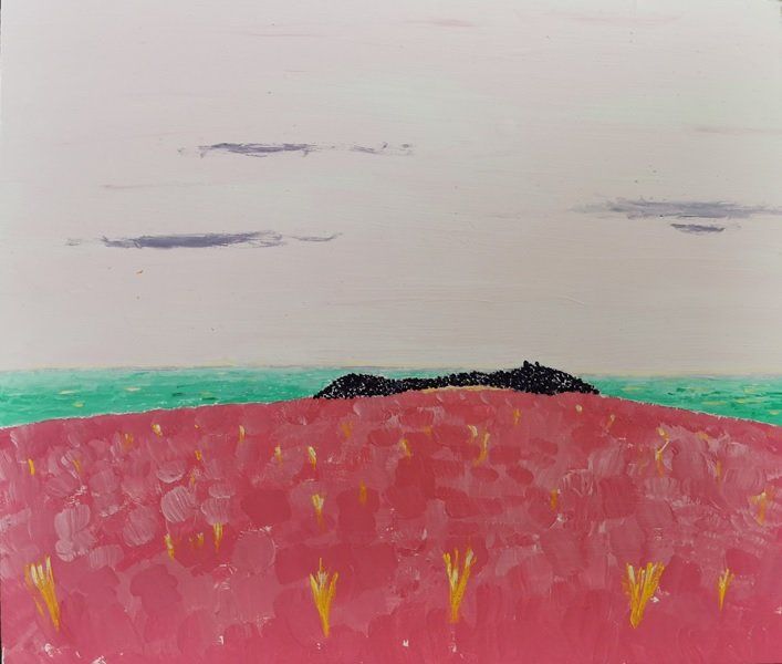 5. Church Mountain (3).jpg. Acrylic on board. 38 cms x 32 cms.
