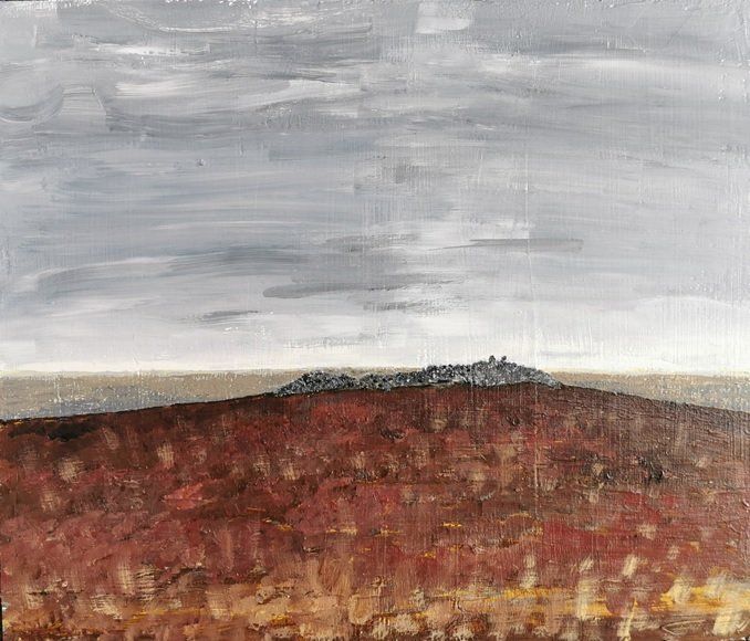4. Church Mountain (2).jpg. Acrylic on board. 38 cms x 32 cms.