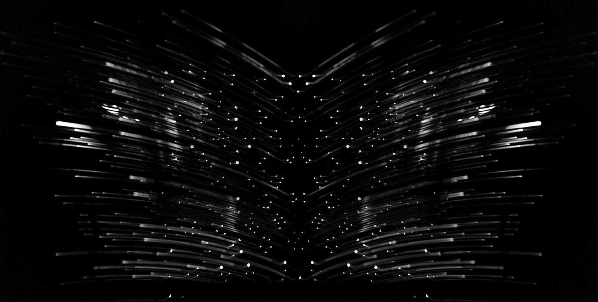 1. Interior grid of a confession box.