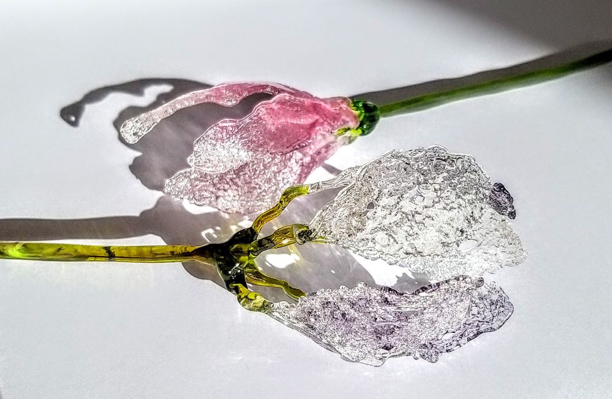 1. Lampworked Flowers- Cróch an Fhómhair